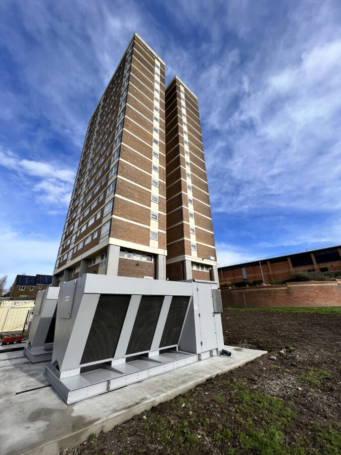 Tower With Air Source Heat Pump